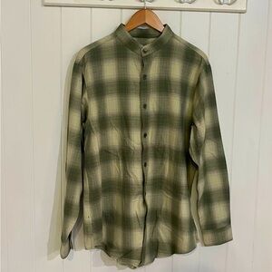 ORO Plaid Button Down Long Sleeve